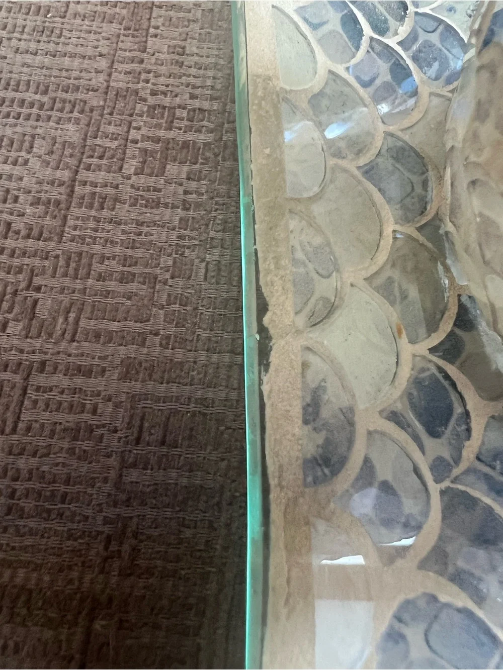 Macy's Iridescent Mosaic Glass Bath Set (3-Piece Mermaid Scale)